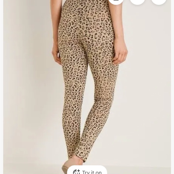 Chico's Tan and Black Animal Print Leggings - Picture 3 of 9